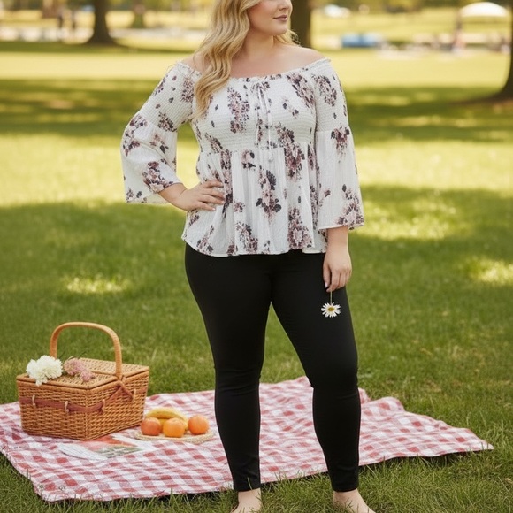 torrid Tops - NWT Torrid Smocked Floral Off-Shoulder Challis Blouse | Size 2 (2X)